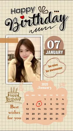 HBD 7 JANUARY 2025