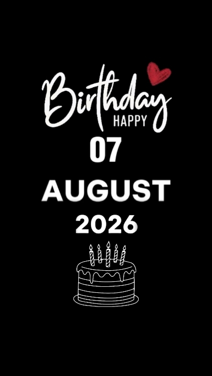 BDAY SON 07 AUGUST 