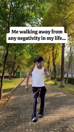 me walking away