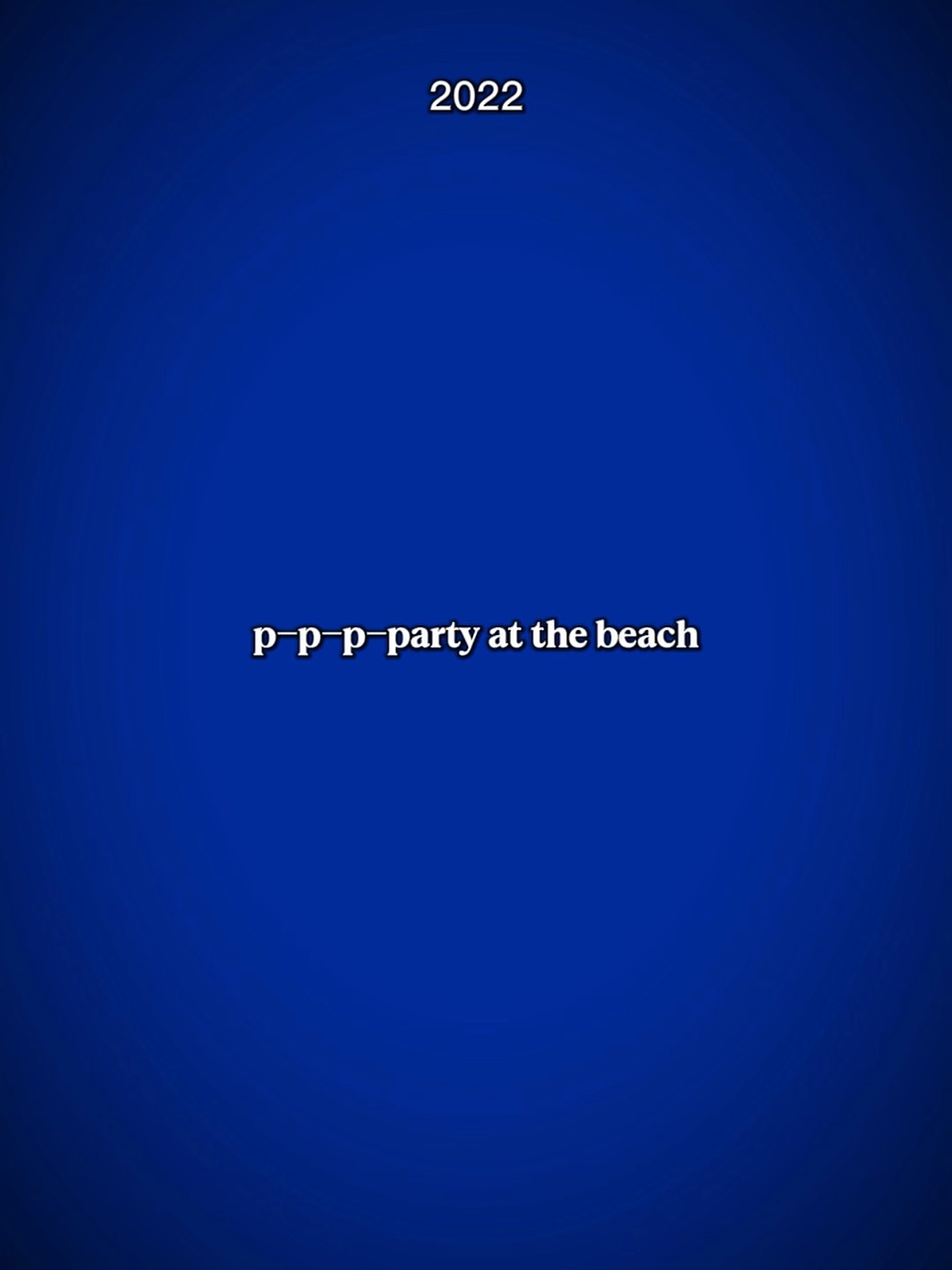 party at the beach