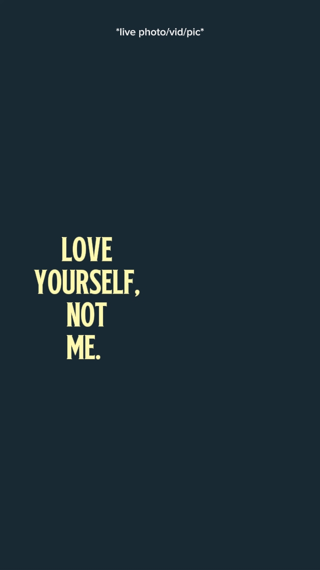 Liebe dich selbst 