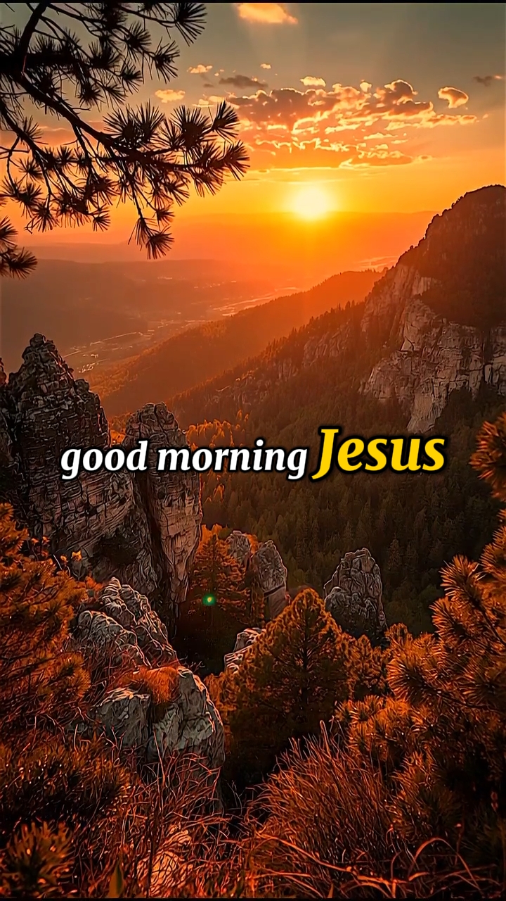 Good morning Jesus