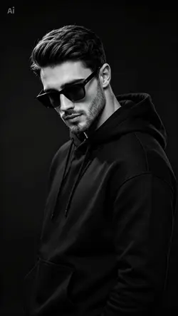 Cool man bw