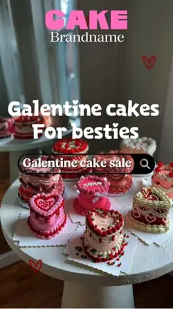 Galentine cake promo