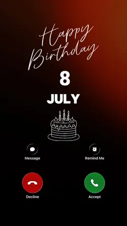 BIRTHDAY 8 JULY