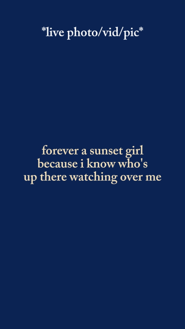 forever asunset girl