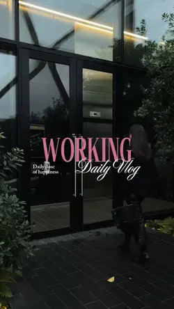 working daily vlog
