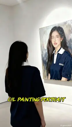 Oil painting portrai
