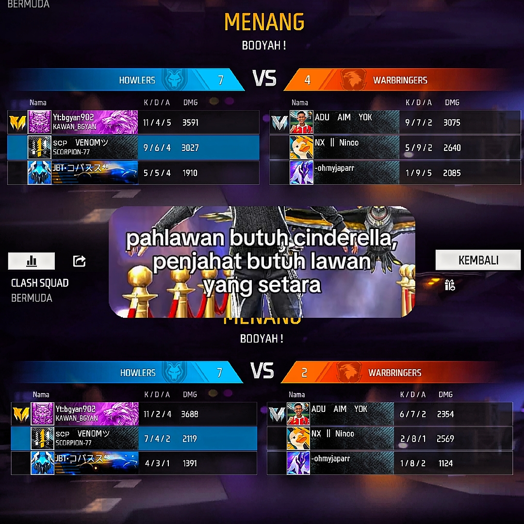 menang by one ff