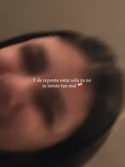 Estar sola 
