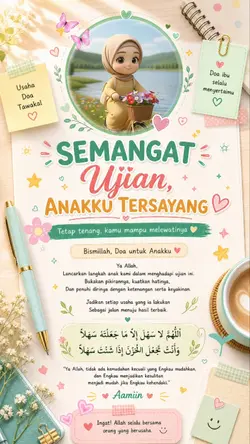 doa sedang ujian