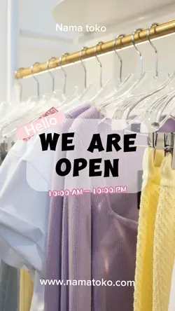 We are open