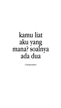 SOALNYA ADA DUA