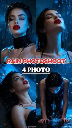 Rain photoshoot