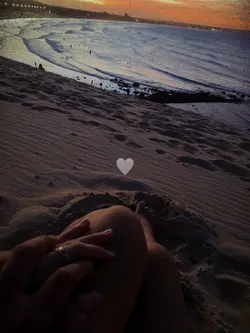 Casal na praia 🧡