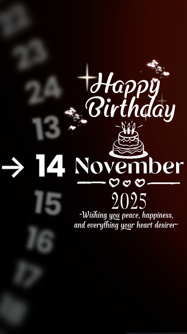 HBD 14 Nobyembre
