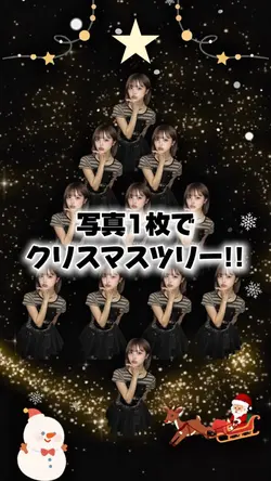 【写真1枚でクリスマスツリー!!】