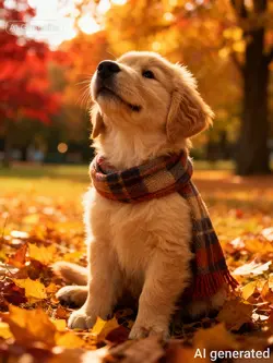 Dog in Autumn