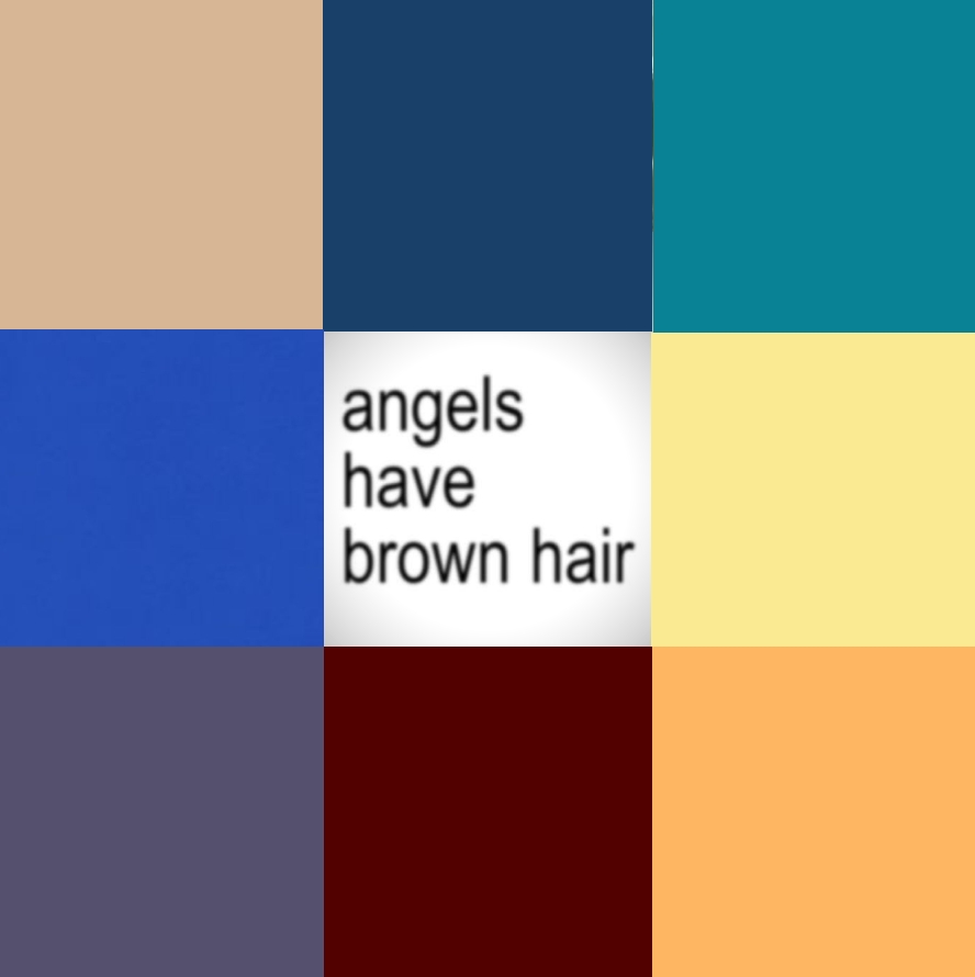 my brown hair...