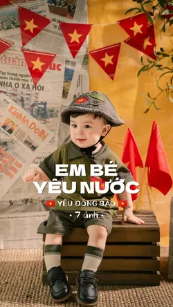Em bé yêu nước 