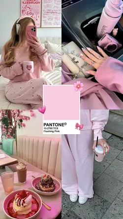 pink collage