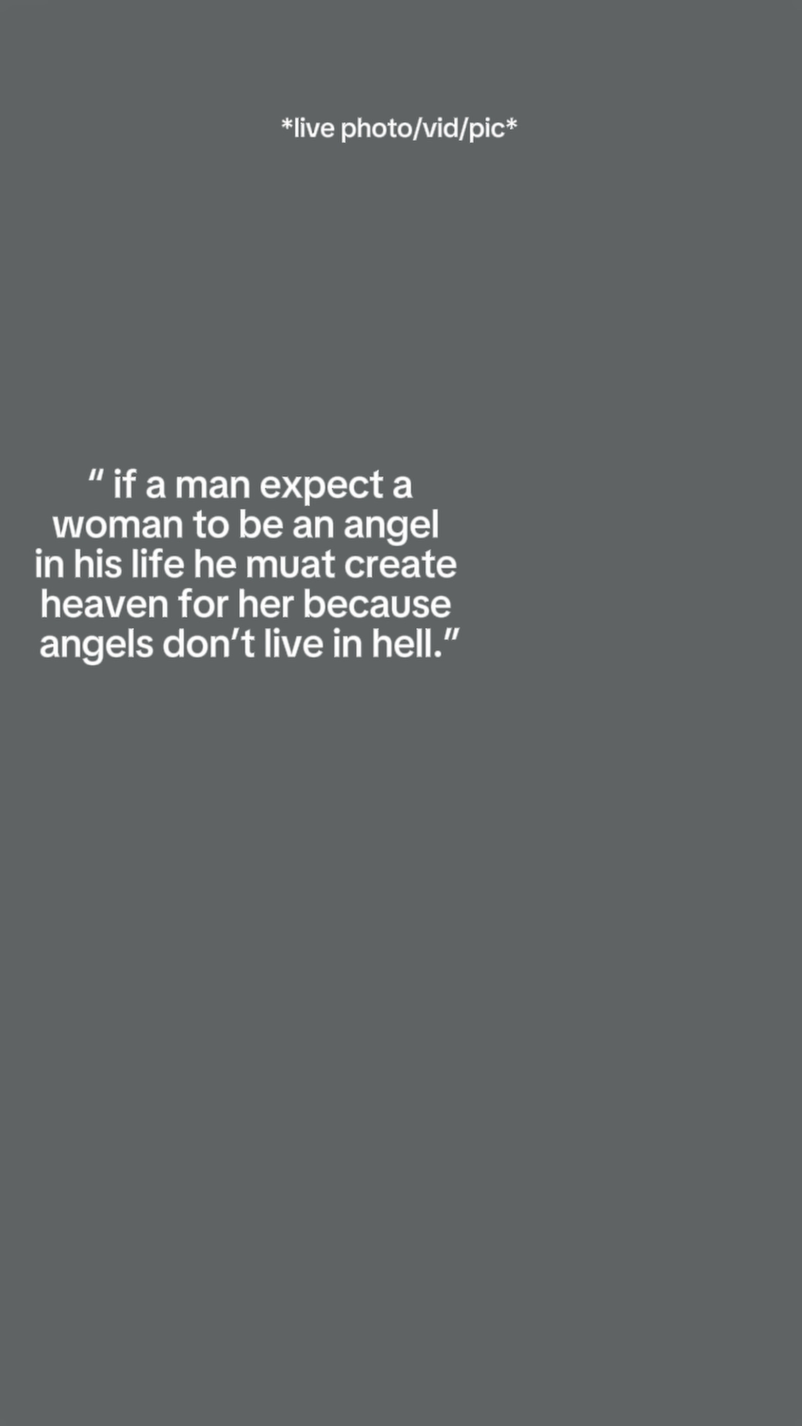 if a man expect a