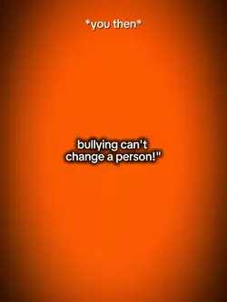 bullying can't chang