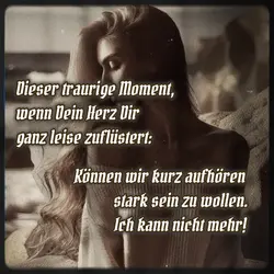Ich kann nicht mehr 