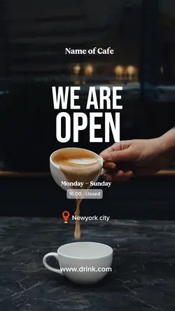 We are open