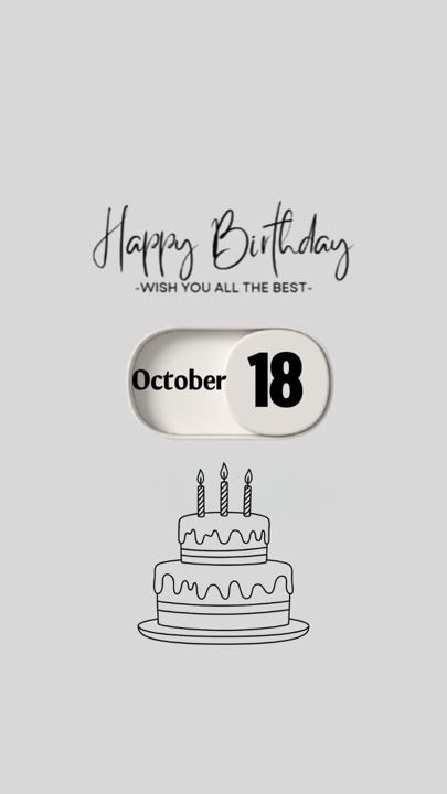 18 October birthday 