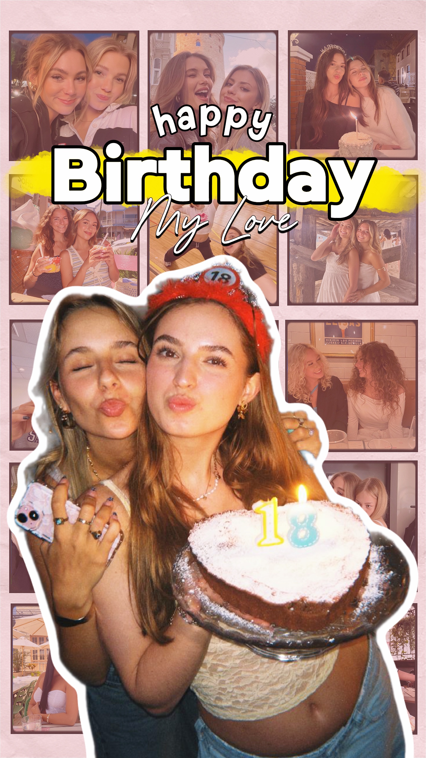 Grade de feliz aniversário