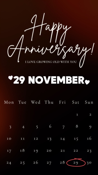 Anniv 29 November 