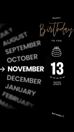 hbd 13 November 2025