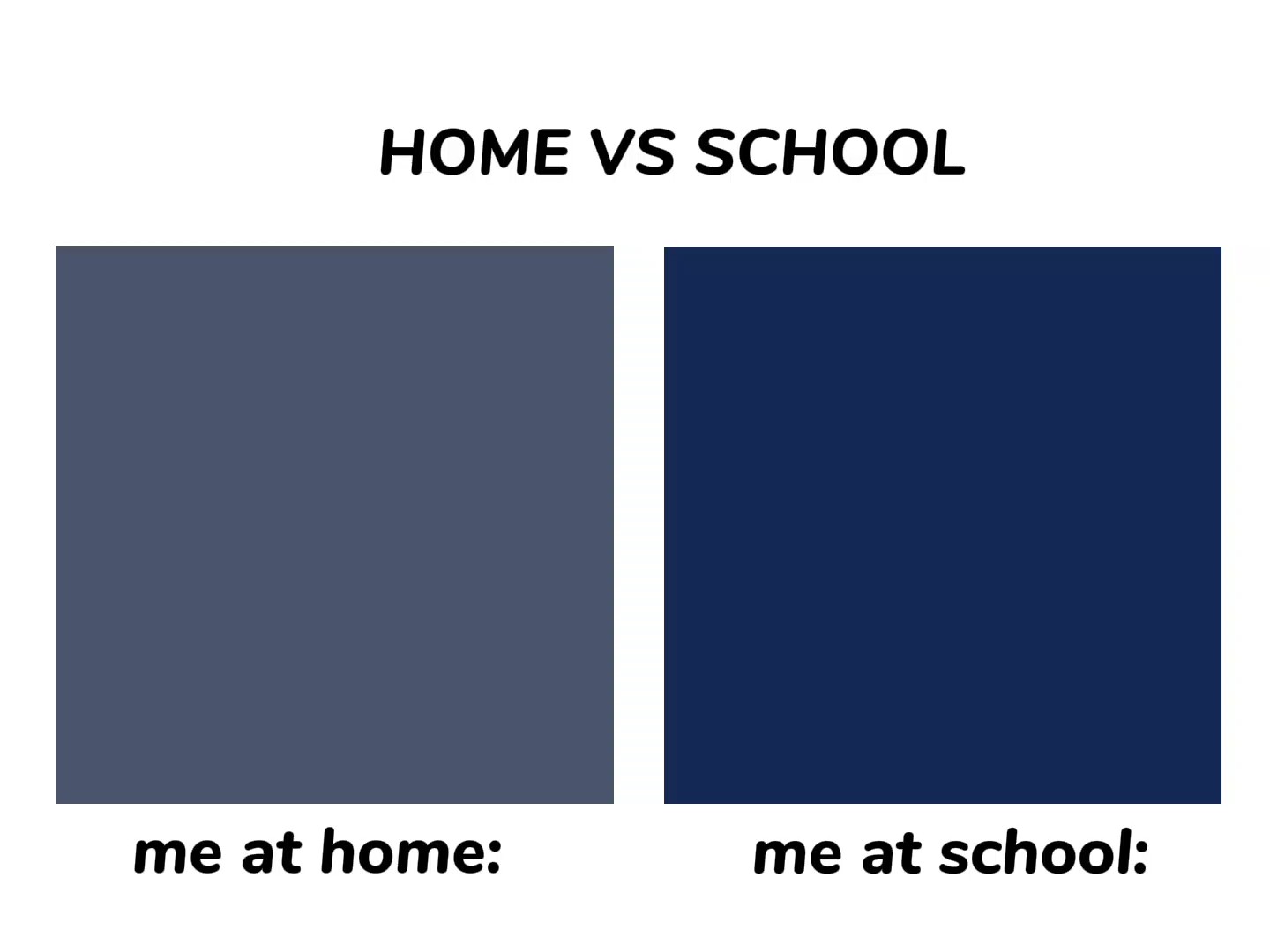 home vs school