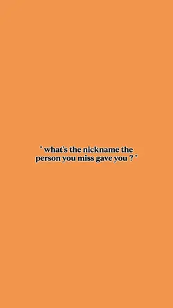 nickname