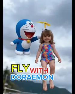 fly with doraemon
