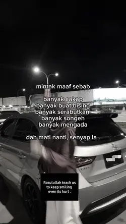mintak maaf sebab