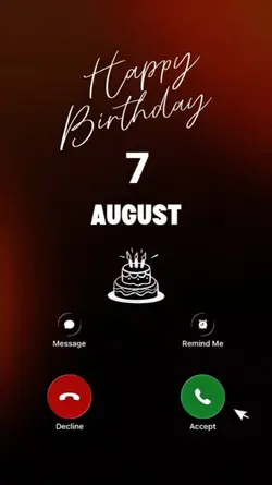 HBD 7 AUGUST 2026