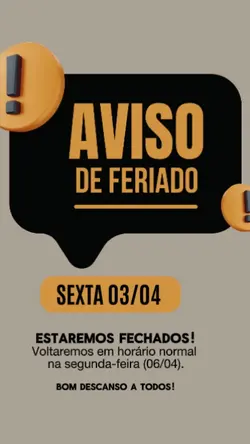 aviso de feriado 