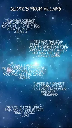 Quotes from villains