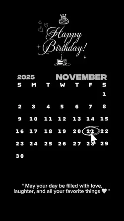 Birthday 21 November