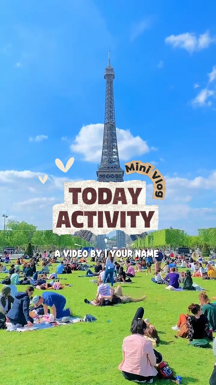Modèle de mini vlog 