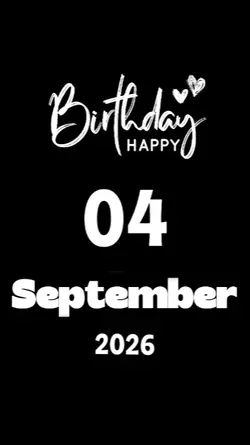 Hbd 04 September 