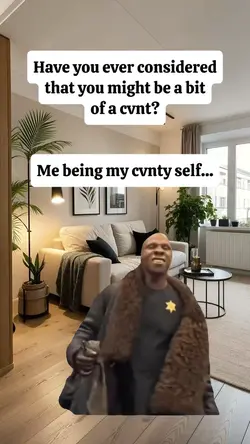 being my cvnty self