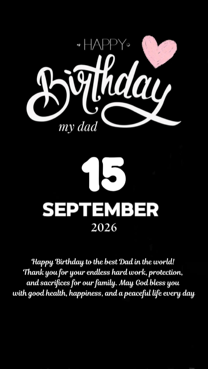 BDAY 15 SEPTEMBER 