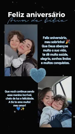 Parabéns sobrinho