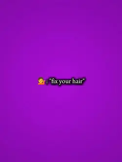 fix your hair