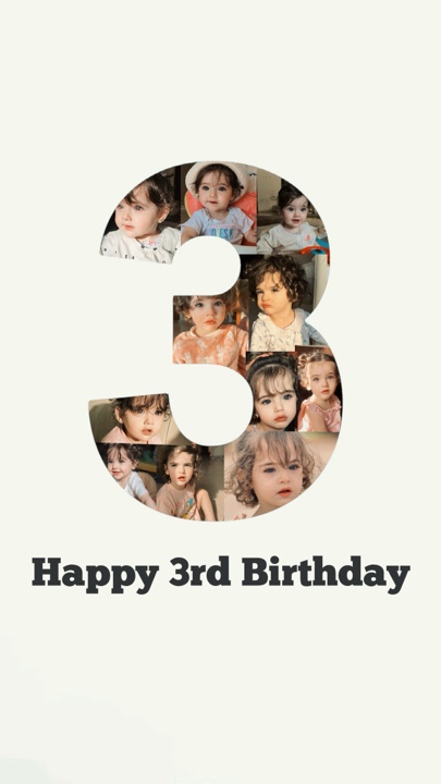 Joyeux 3ème anniversaire 