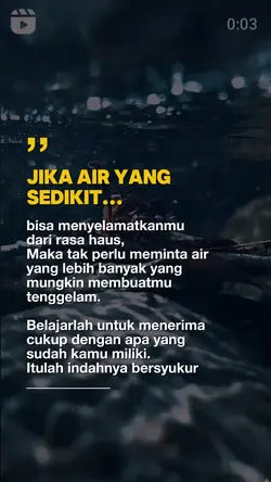Jika air sedikit