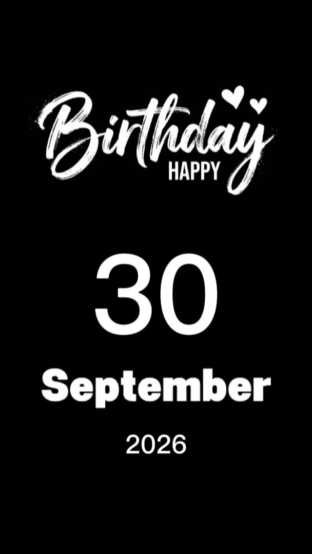 anniversaire 30 septembre